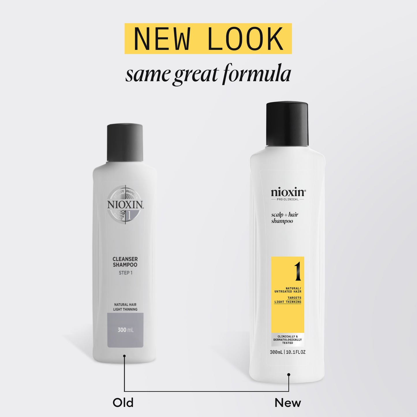 Nioxin System 1 Scalp + Hair Shampoo - Hair Thickening Shampoo For Natural Hair with Light Thinning 300ml