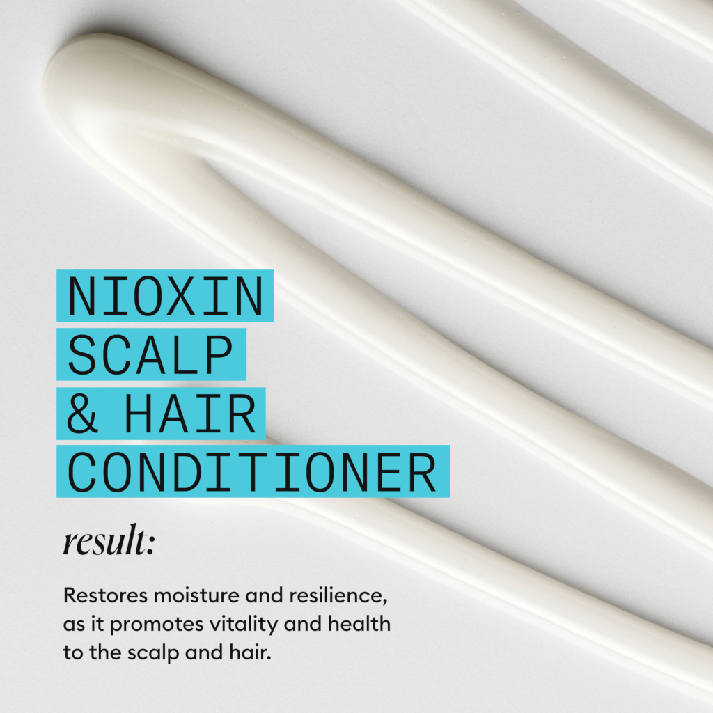 Nioxin System 3 Scalp + Hair Conditioner - Hair Thickening Conditioner for Damaged Hair with Light T 300ml
