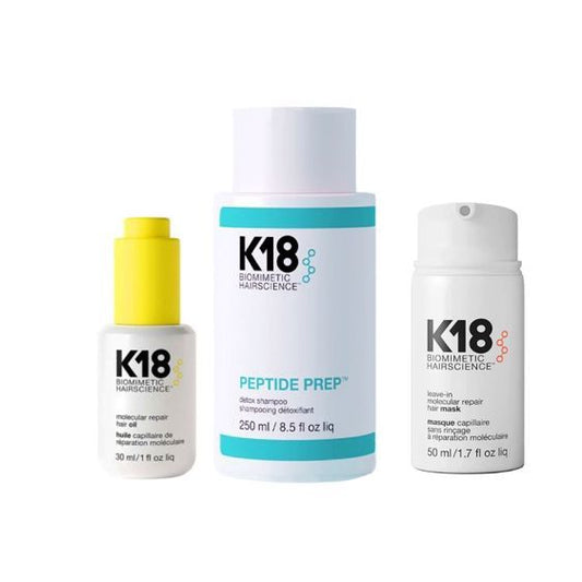 K18 Pack: Oil + Detox Shampoo + Mask pack 📣