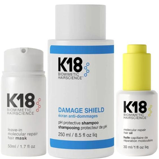 K18 PH Shampoo 250ml + Mask 50ml + Oil 30ml pack 📣
