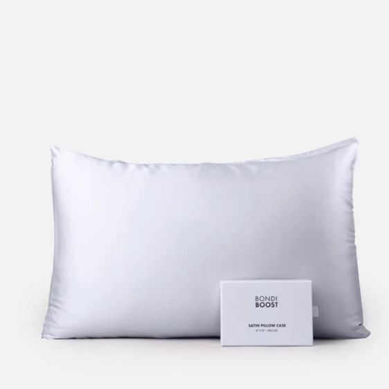 Bondi Boost Satin Pillowcase - Grey - Standard Size