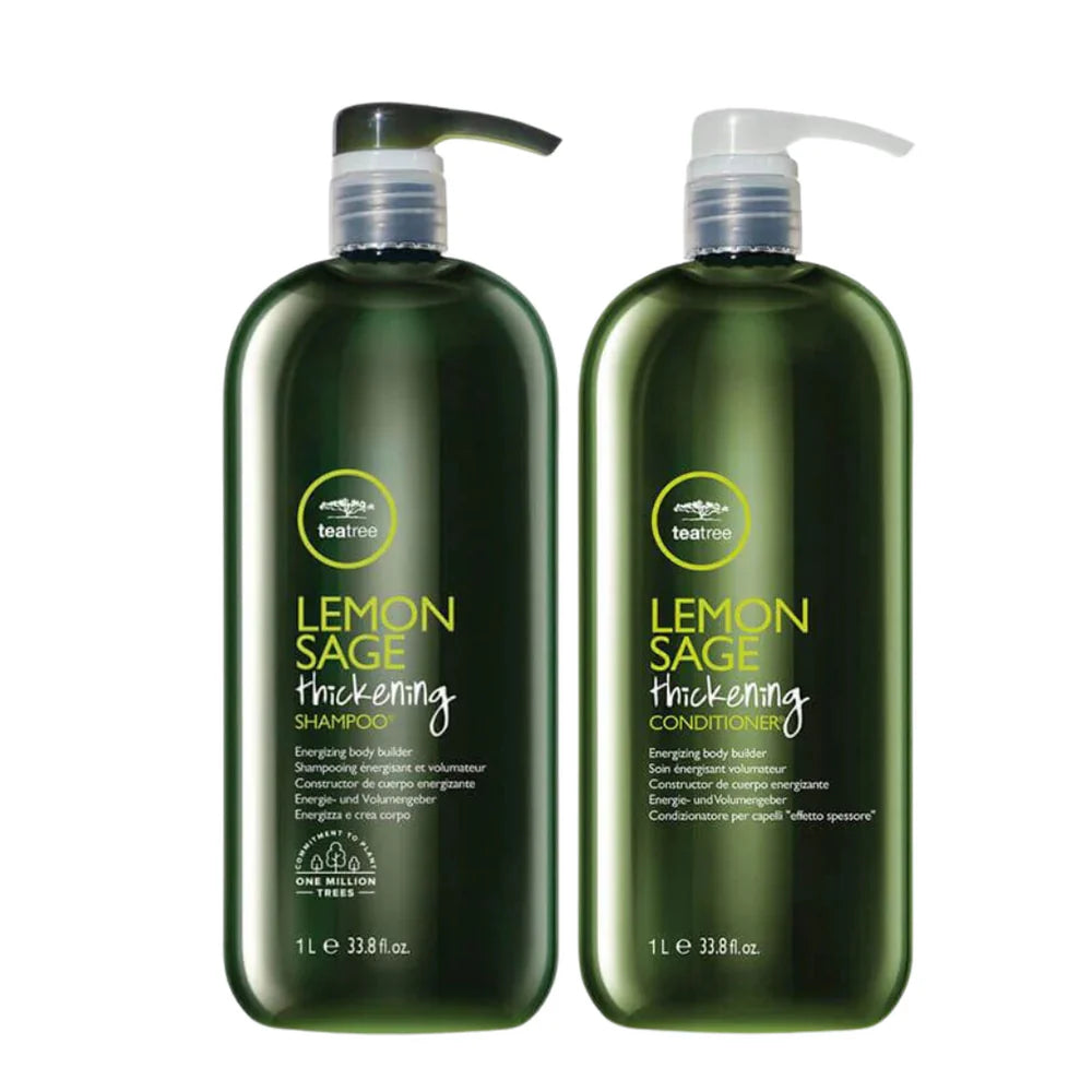 PAUL MITCHELL Tea Tree Lemon Sage Thickening Shampoo & Conditioner 1L pack 📣