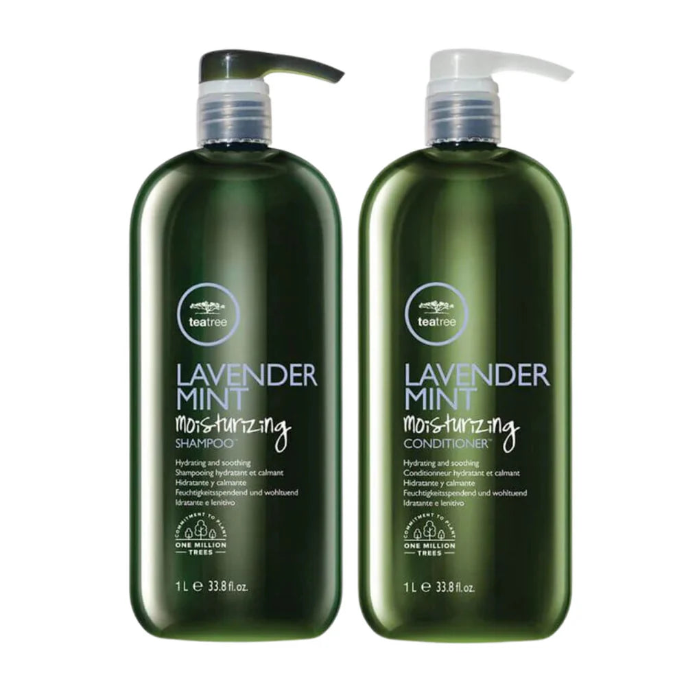 PAUL MITCHELL Tea Tree Lavender Mint Moisturizing Shampoo & Conditioner 1L pack 📣
