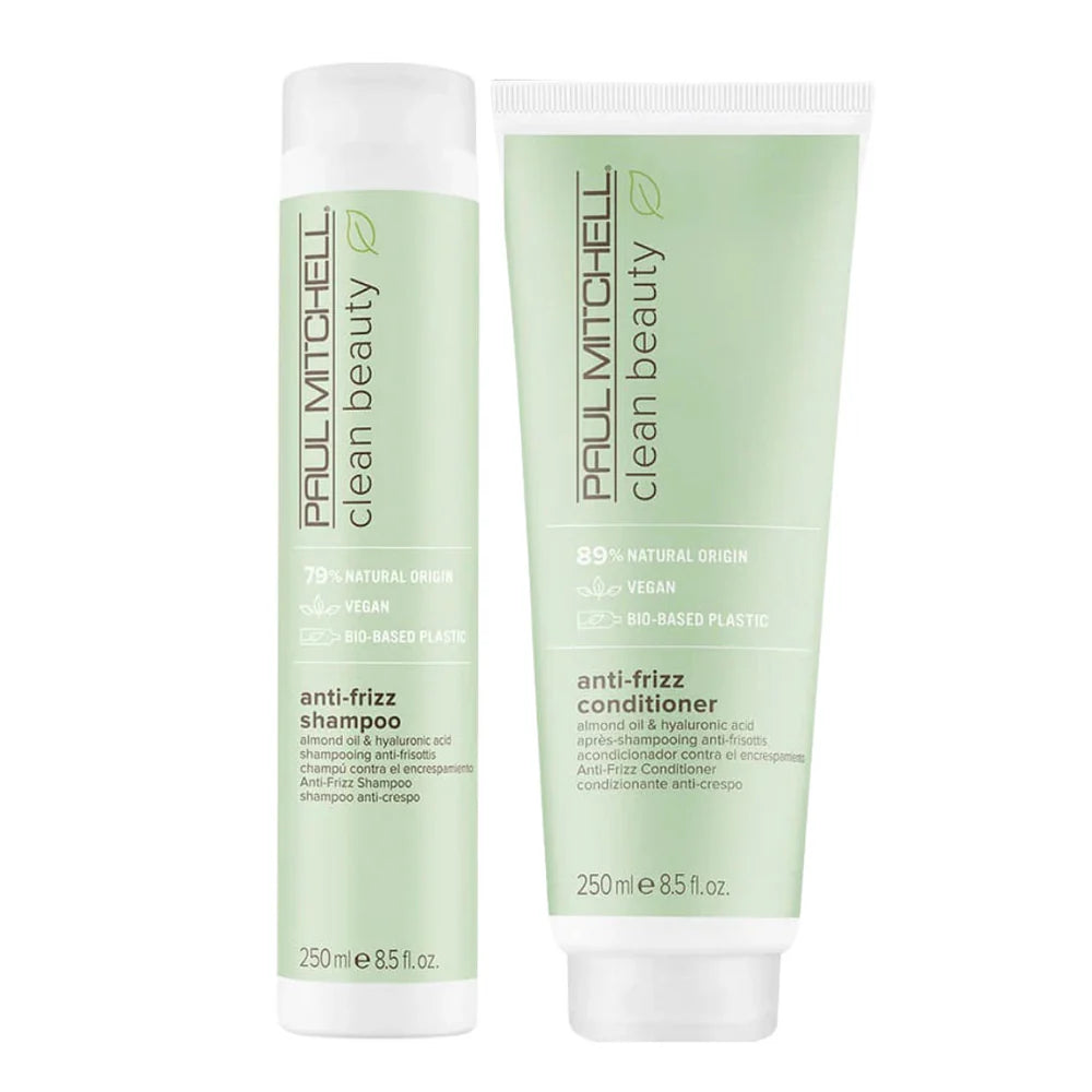 PAUL MITCHELL Clean Beauty Anti-Frizz Shampoo & Conditioner 250ml pack 📣