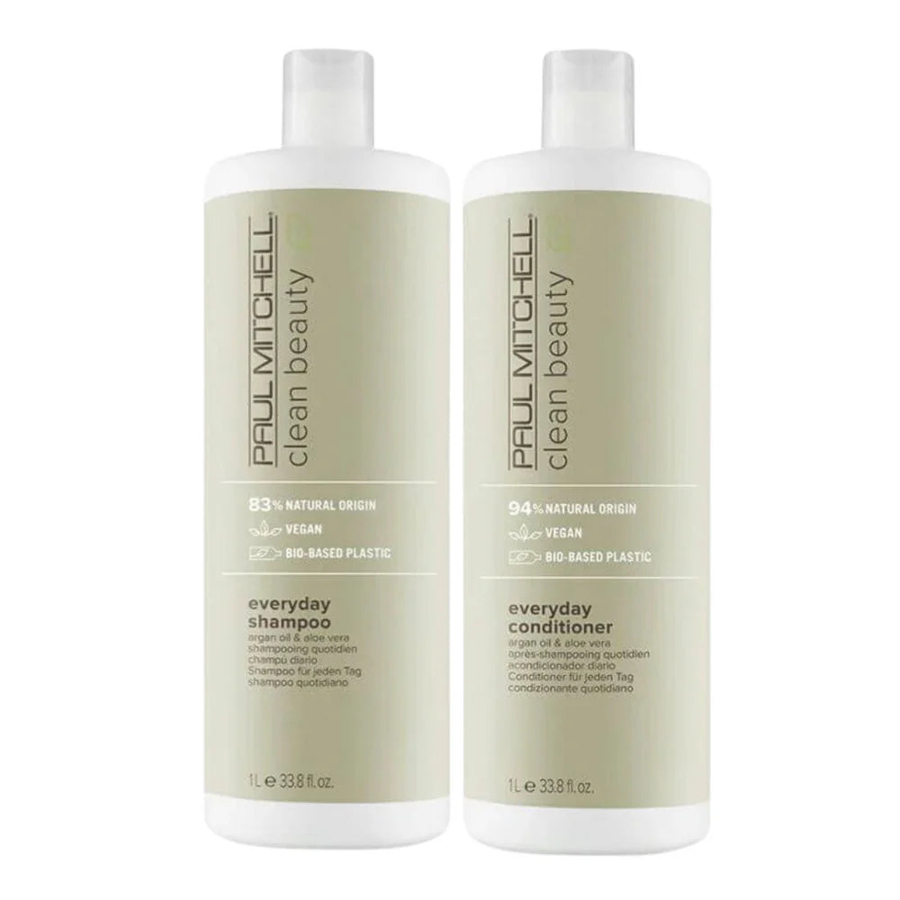 PAUL MITCHELL Clean Beauty Everyday Shampoo & Conditioner 1L pack 📣