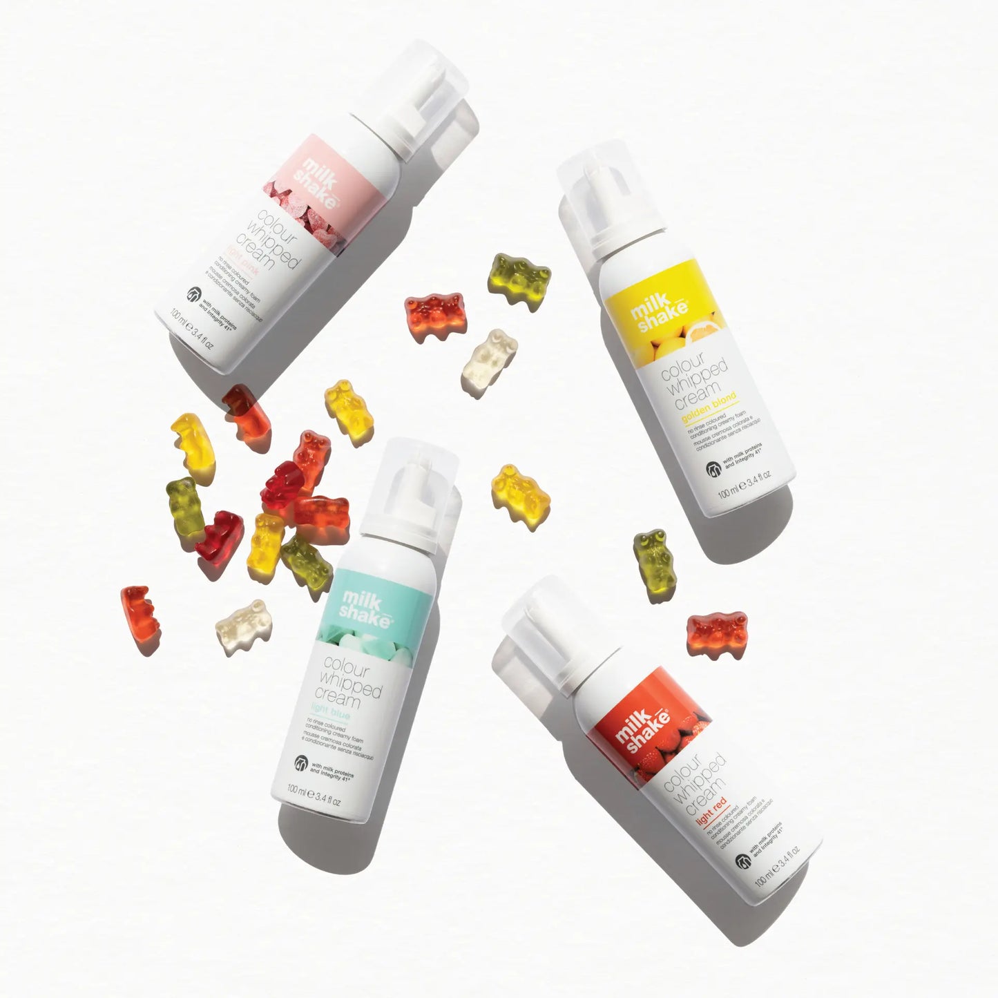 Milkshake Colour Whipped Cream 100ml - Light Red