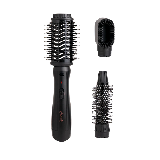 Mermade interchangeable blow dry brush - sleek black