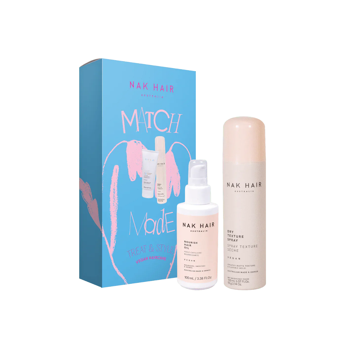 NAK Nourish Hair Oil & Dry Texture Pack 📣