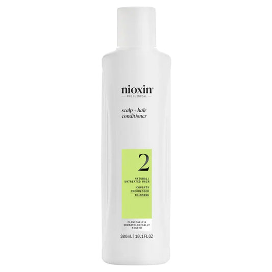 Nioxin System 2 Scalp + Hair Conditioner - Hair Thickening Conditioner for Natural Hair with Progres 300ml