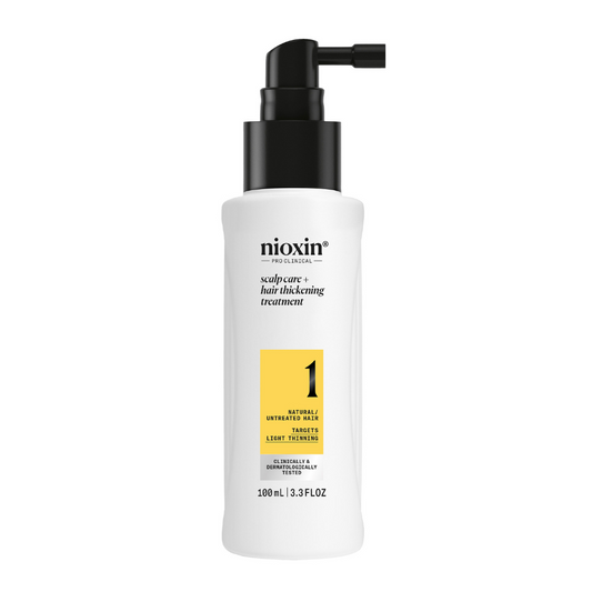 Nioxin System 1 Scalp + Hair Thickening Treatment - Serum for Natural Hair with Light Thinning 100ml