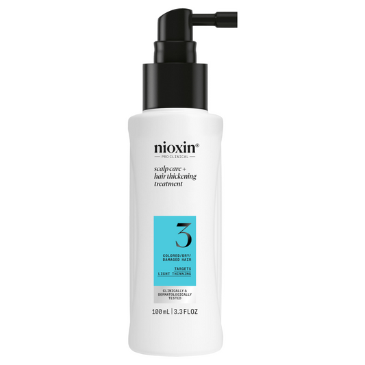 Nioxin System 3 Scalp + Hair Thickening Treatment- Serum for Damaged Hair with Light Thinning 100ml
