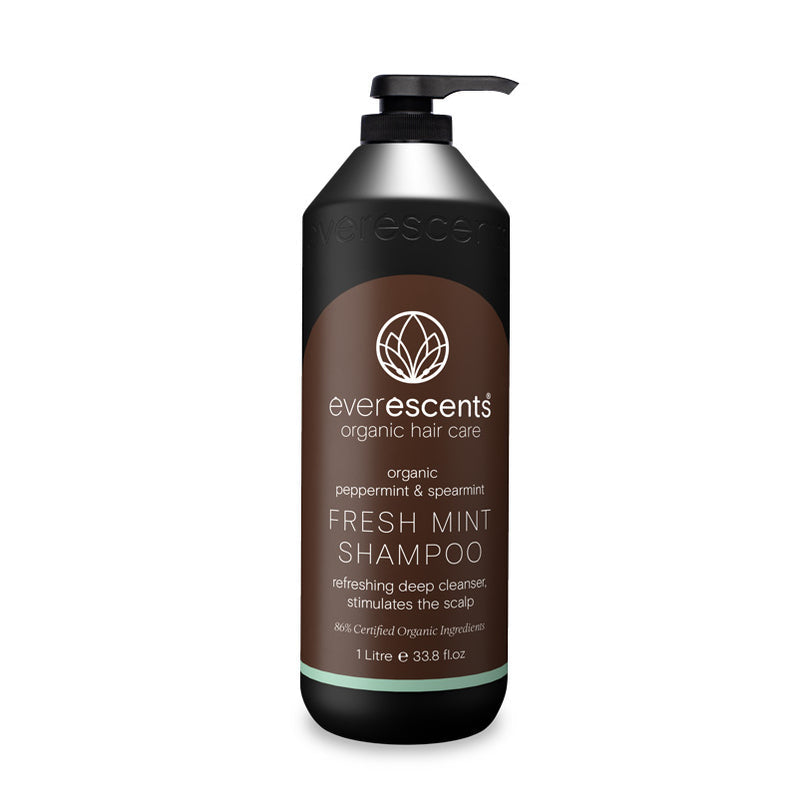 Everescents Organic Fresh Mint Shampoo 1L