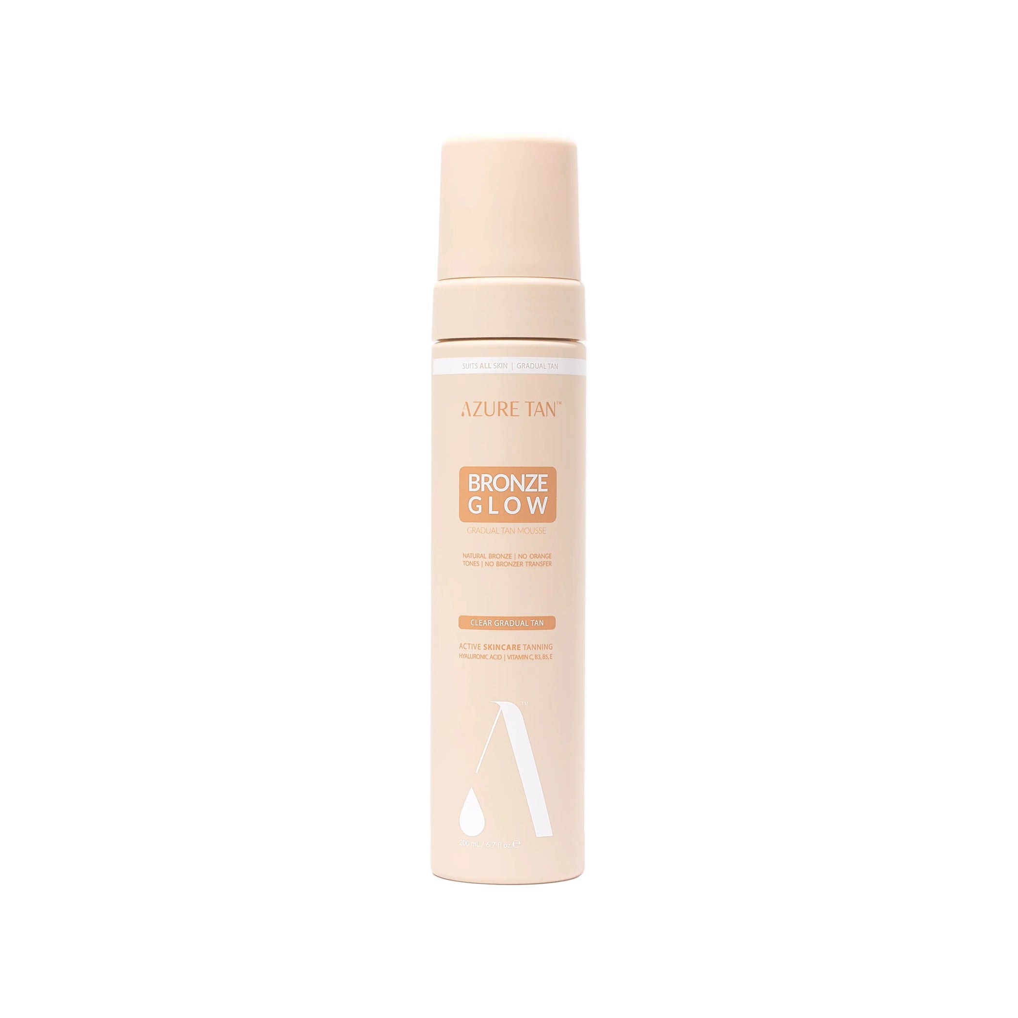 Azure Tan Clear Gradual Tan Mousse Bronze Glow - Light To Medium 200ml