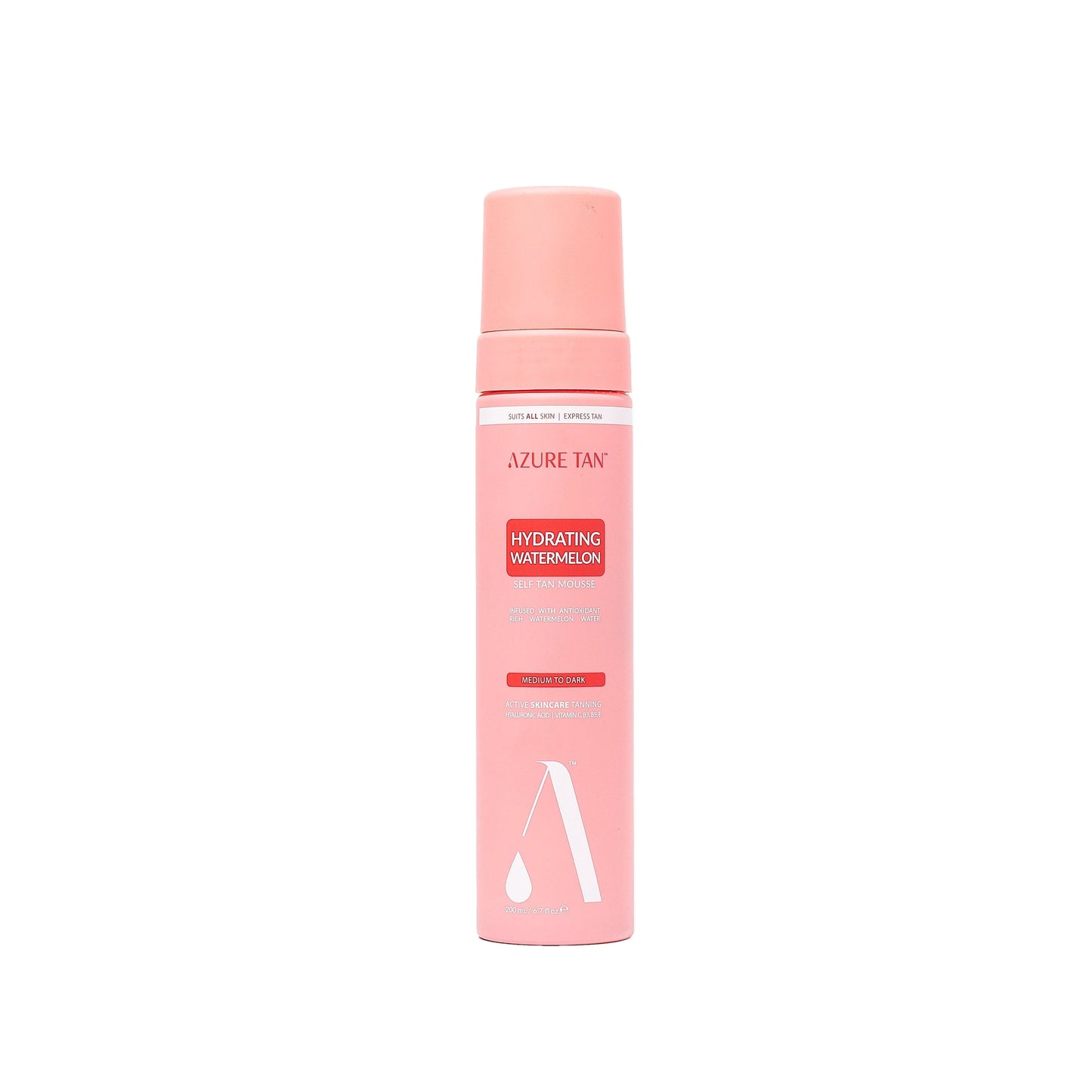 Azure Tan Self Tan Mousse Hydrating Watermelon - Medium to Dark 200ml