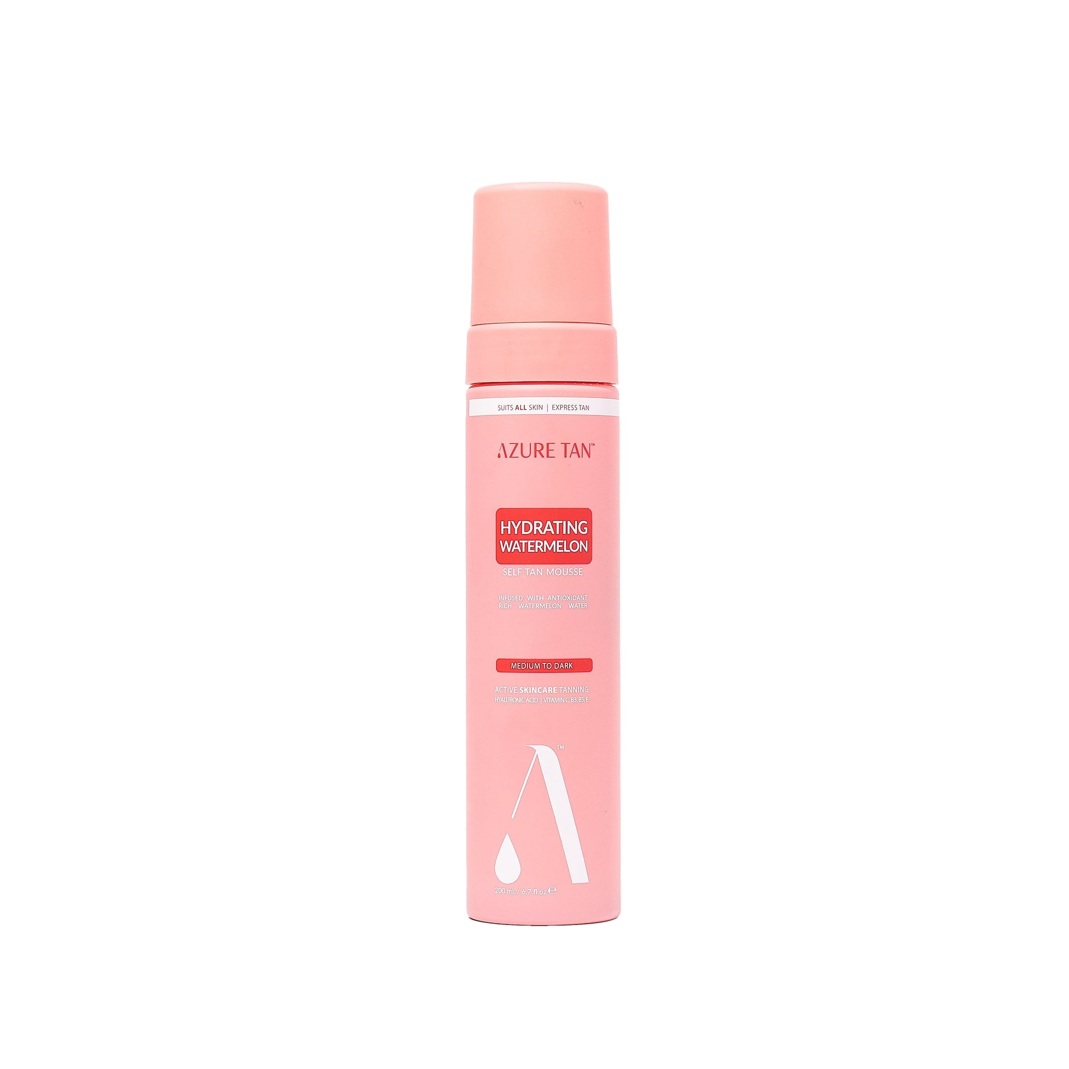 Azure Tan Self Tan Mousse Hydrating Watermelon - Medium to Dark 200ml