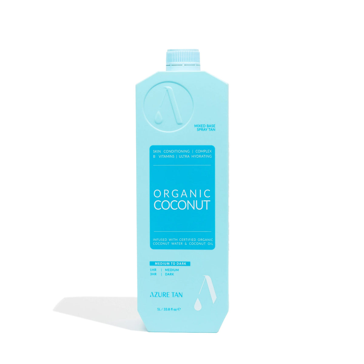 Azure Tan Pro Mist - Organic Coconut - Medium to Dark 1L