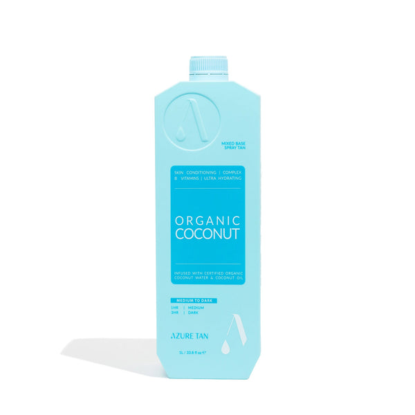 Azure Tan Pro Mist - Organic Coconut - Medium to Dark 1L
