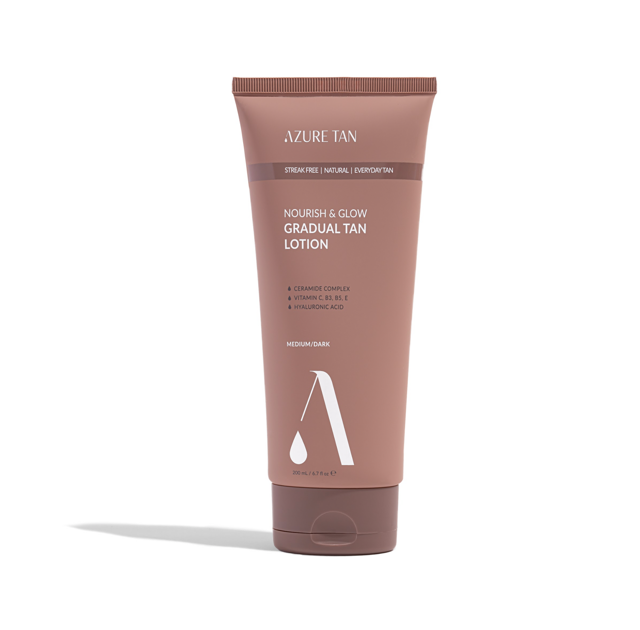 Azure Tan Nourish & Glow Gradual Tan Lotion Medium/Dark 200ml