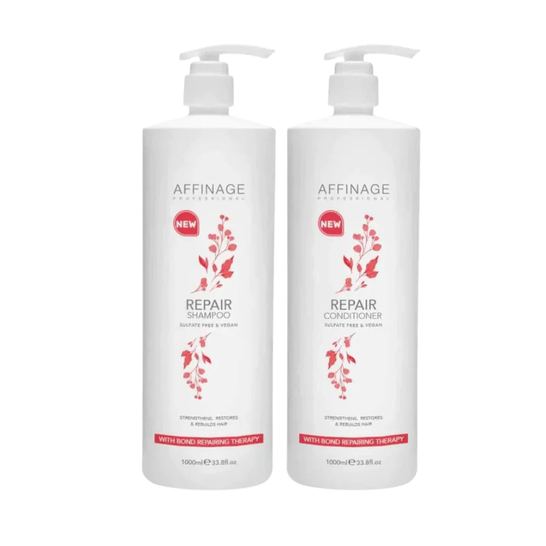 Affinage Repair Shampoo & Conditioner 1L Duo pack