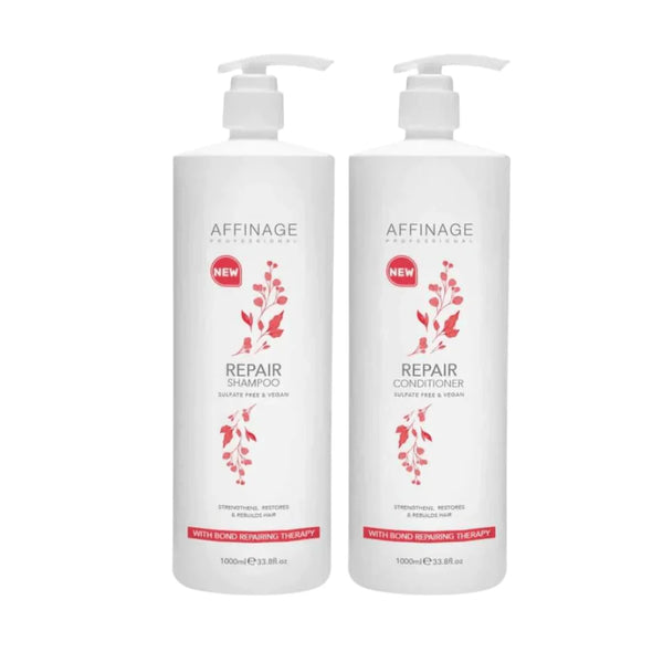 Affinage Repair Shampoo & Conditioner 1L Duo pack