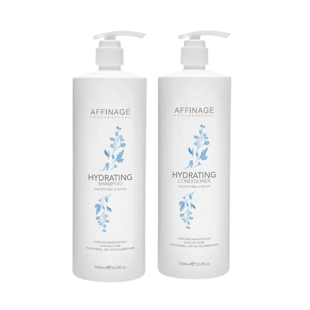 Affinage Hydrating Shampoo & Conditioner 1L Duo pack