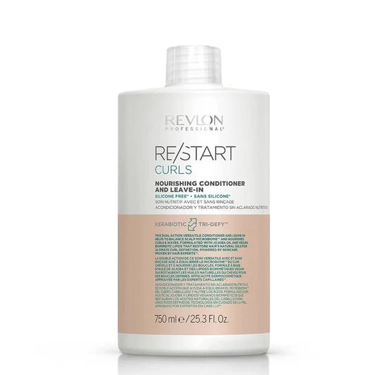 Revlon RESTART Curls Nourishing Conditioner and Leave-In 750ml