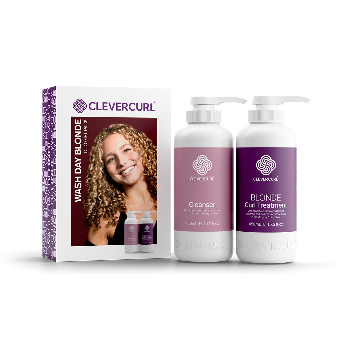 Clever Curl Wash Day Blonde 450ml pack