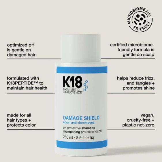 K18 Damage Shield pH Protective Shampoo 250ml