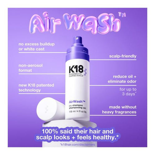 K18 AirWash Dry Shampoo 118ml