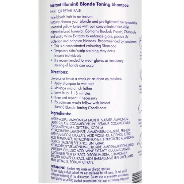 De Lorenzo Instant illumin8 Blonde Toning Shampoo 960ml