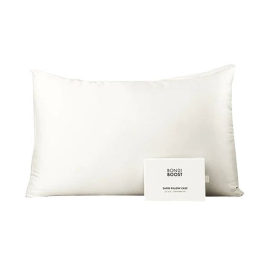 Bondi Boost Satin Pillowcase - Ivory - Standard Size