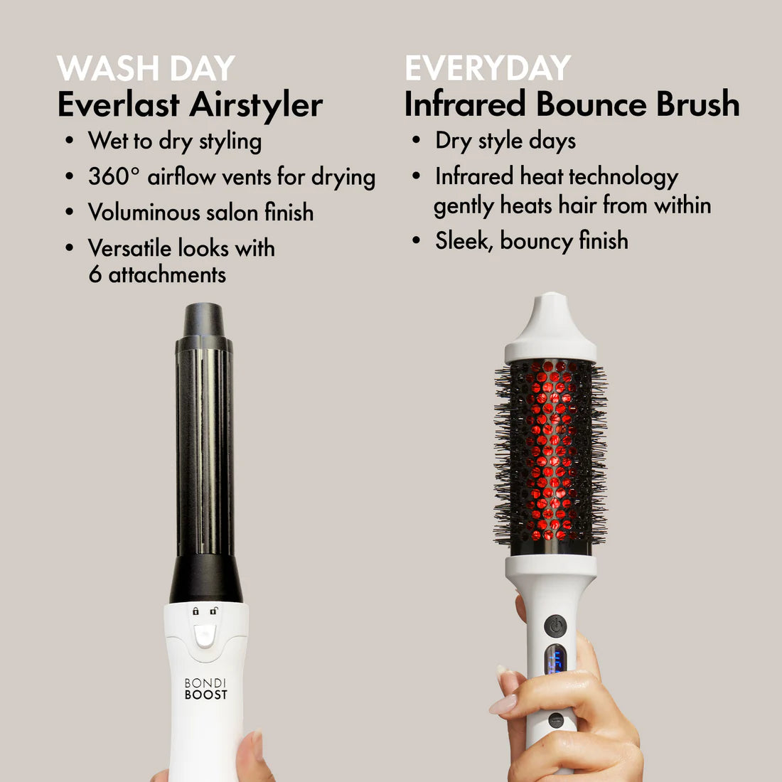 Bondi Boost Infrared bounce brush