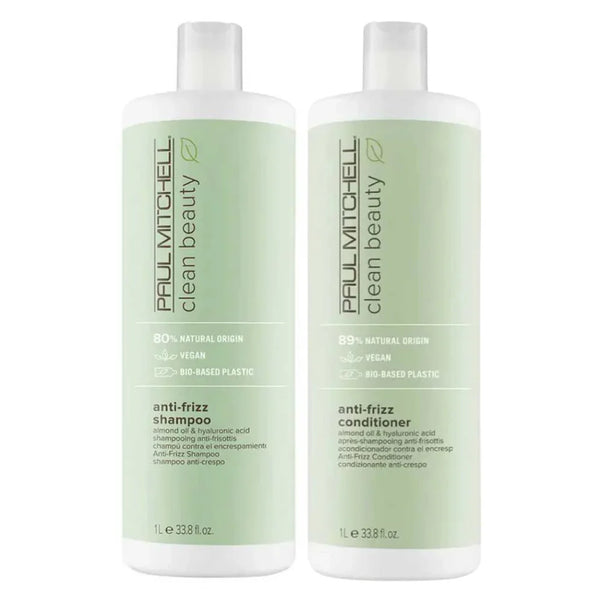 PAUL MITCHELL Clean Beauty Anti-Frizz Shampoo & Conditioner 1L pack 📣