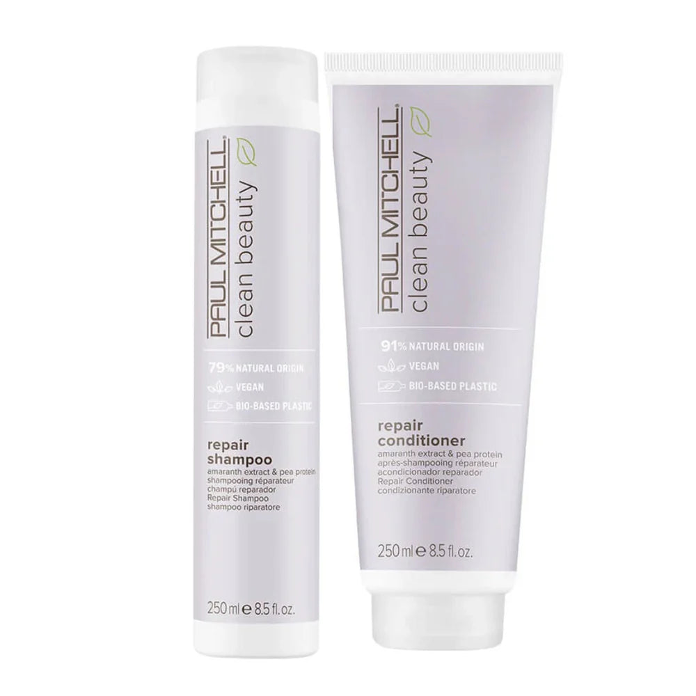 PAUL MITCHELL Clean Beauty Repair Shampoo & Conditioner 250ml pack 📣