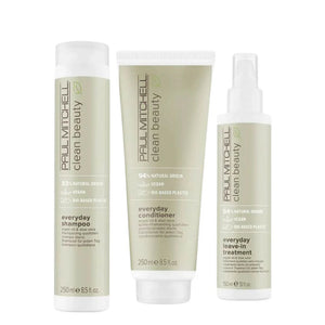 PAUL MITCHELL Clean Beauty Everyday Shampoo, Conditioner, Treatment pack 📣