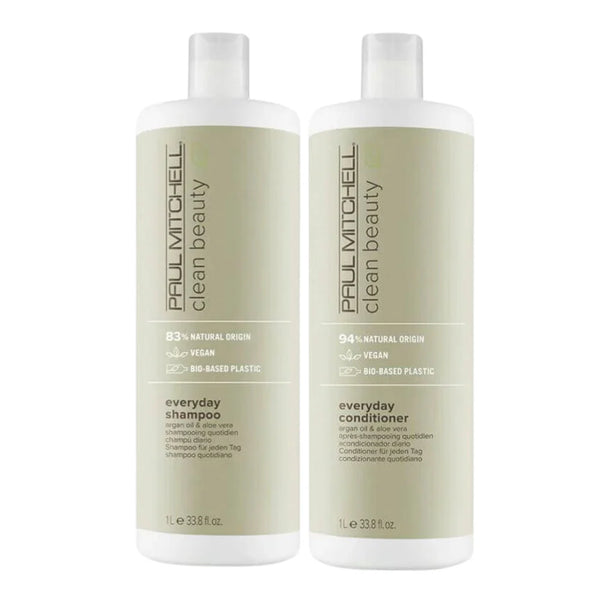 PAUL MITCHELL Clean Beauty Everyday Shampoo & Conditioner 1L pack 📣