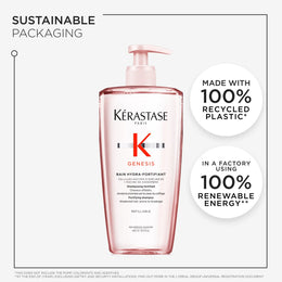 Kérastase Genesis Bain Hydro-Fortifiant Shampoo For Weakened Hair Prone To Breakage 500ml