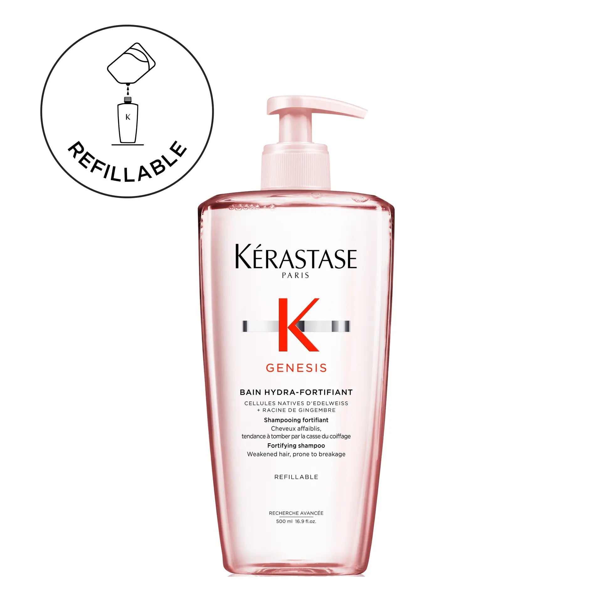 Kérastase Genesis Bain Hydro-Fortifiant Shampoo For Weakened Hair Prone To Breakage 500ml