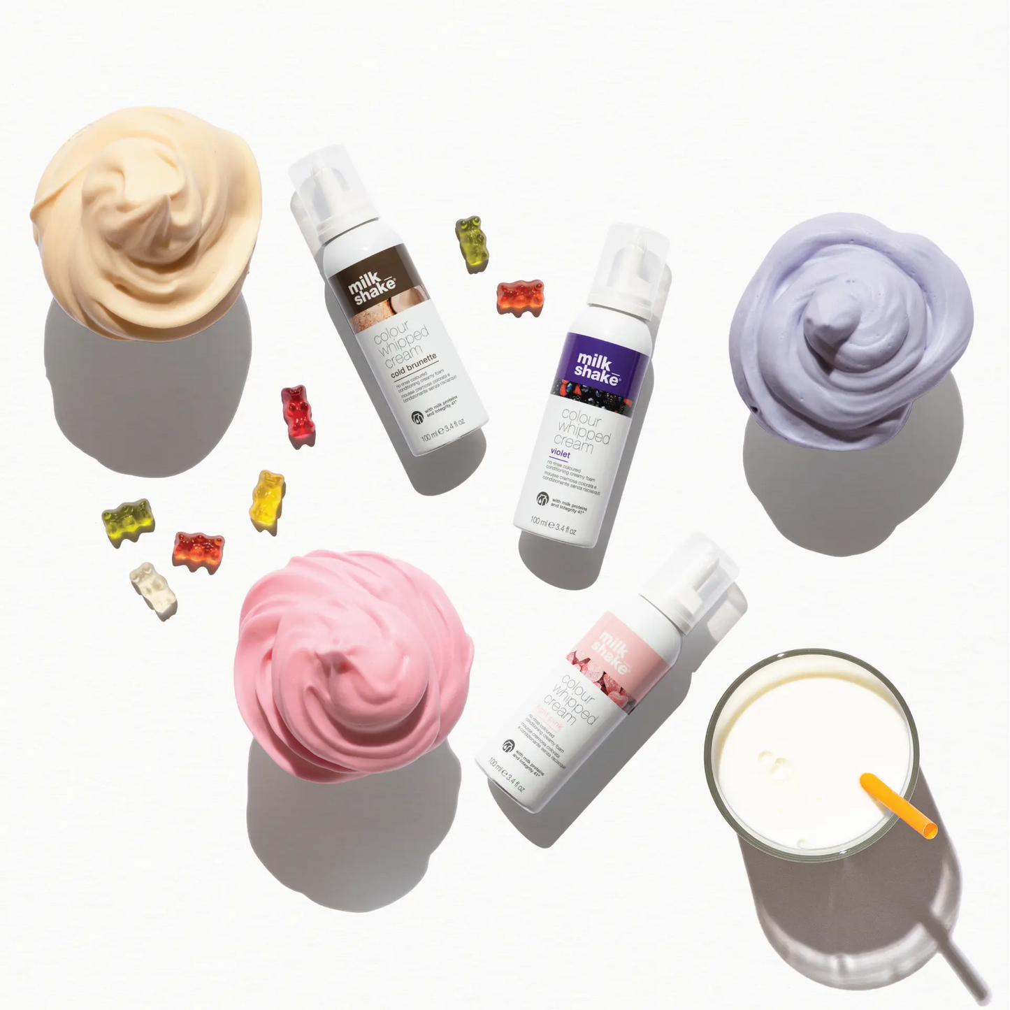 Milkshake Colour Whipped Cream 100ml - Cold Brunette