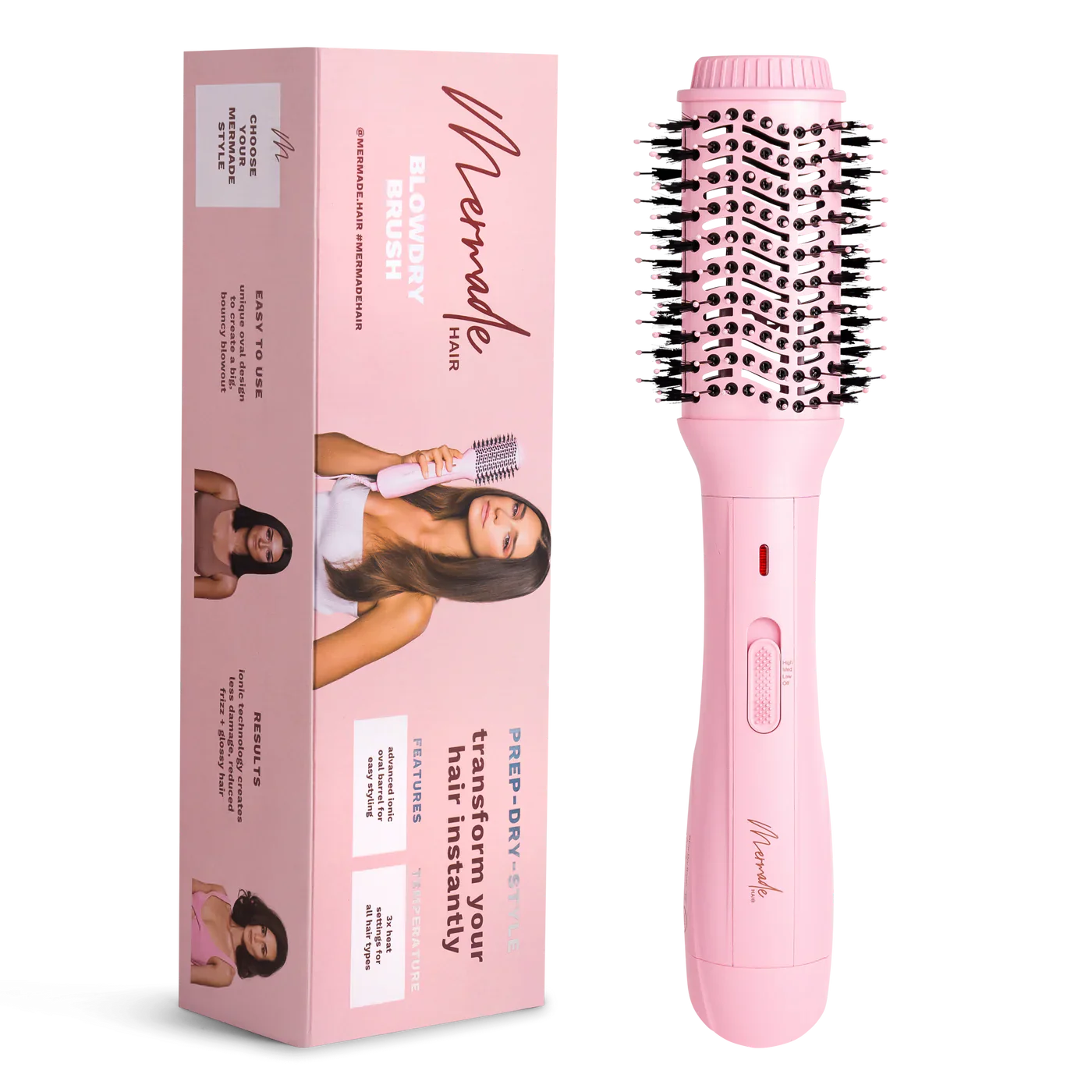 Mermade blow dry brush signature pink