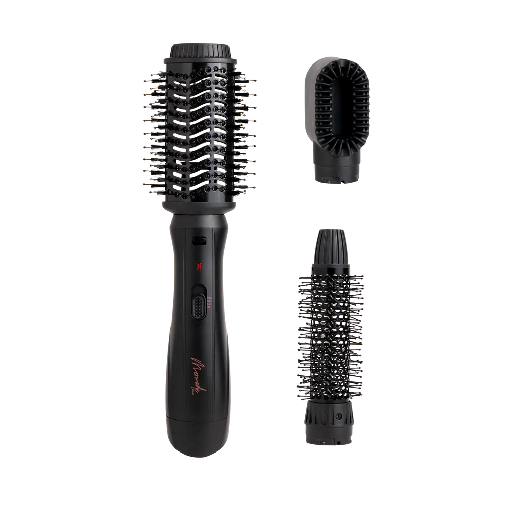 Mermade interchangeable blow dry brush - sleek black