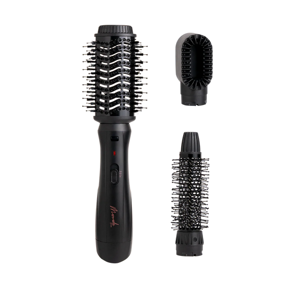 Mermade interchangeable blow dry brush - sleek black