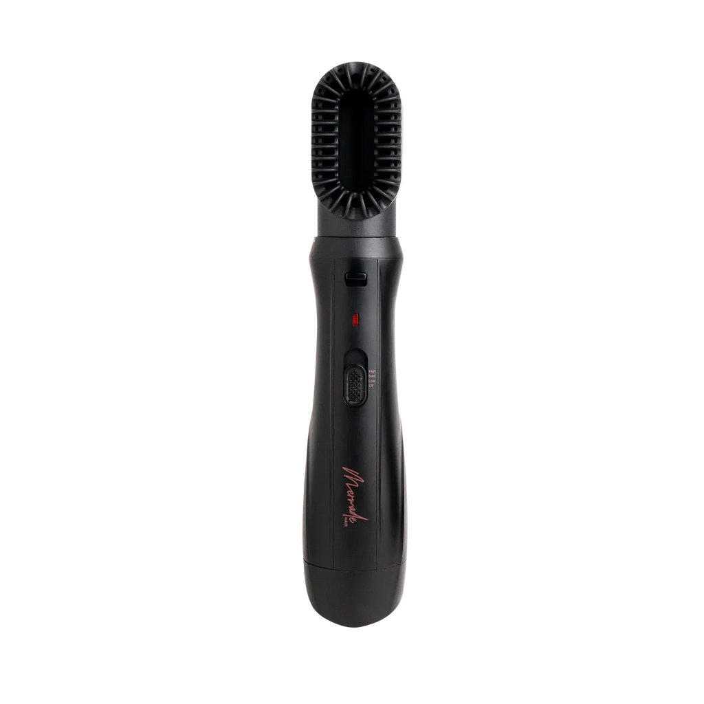 Mermade interchangeable blow dry brush - sleek black