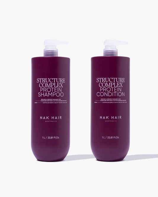 NAK Signature Structure Complex Protein shampoo & conditioner 1L pack 📣