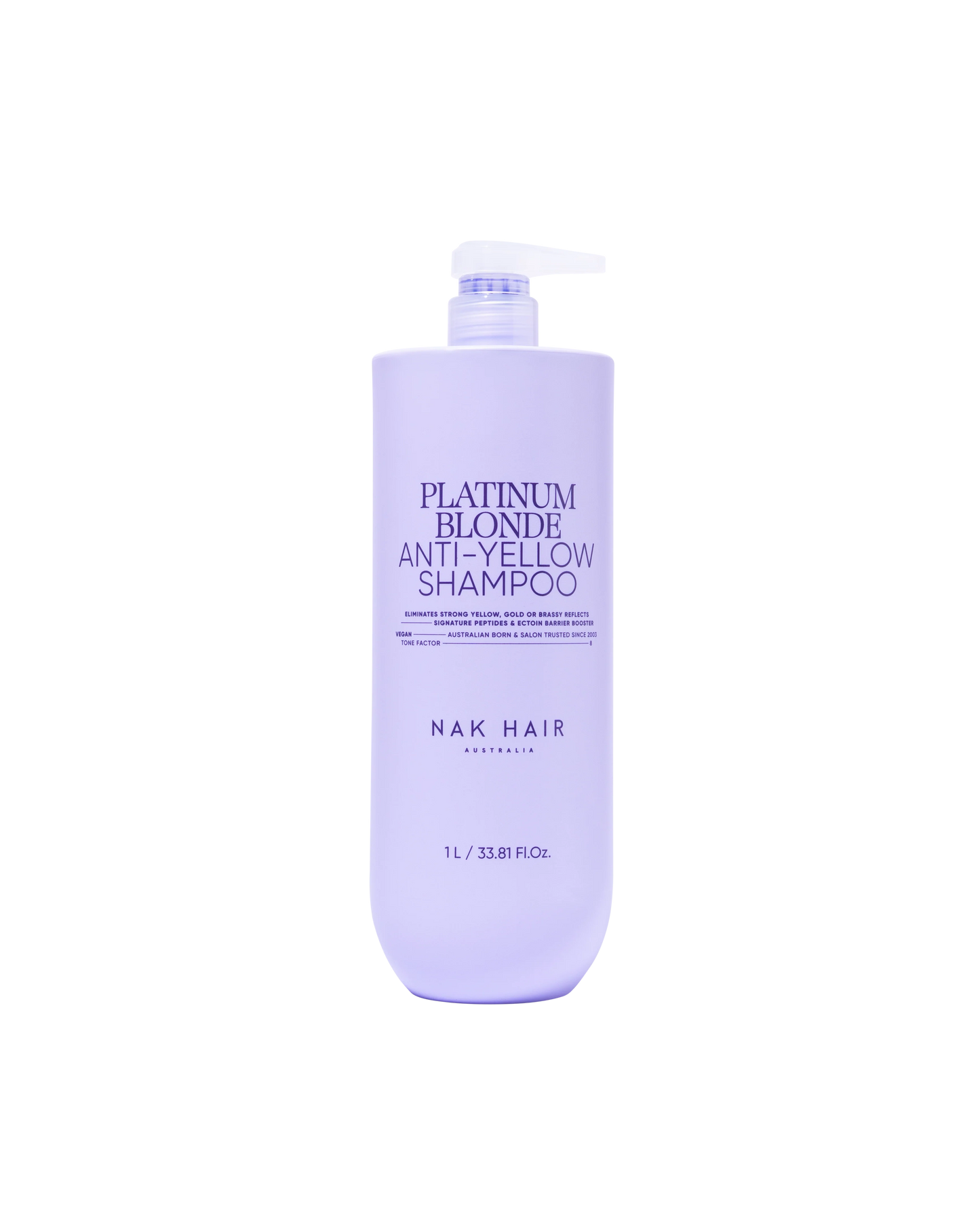 NAK Platinum Blonde Anti-Yellow Shampoo 1 Litre