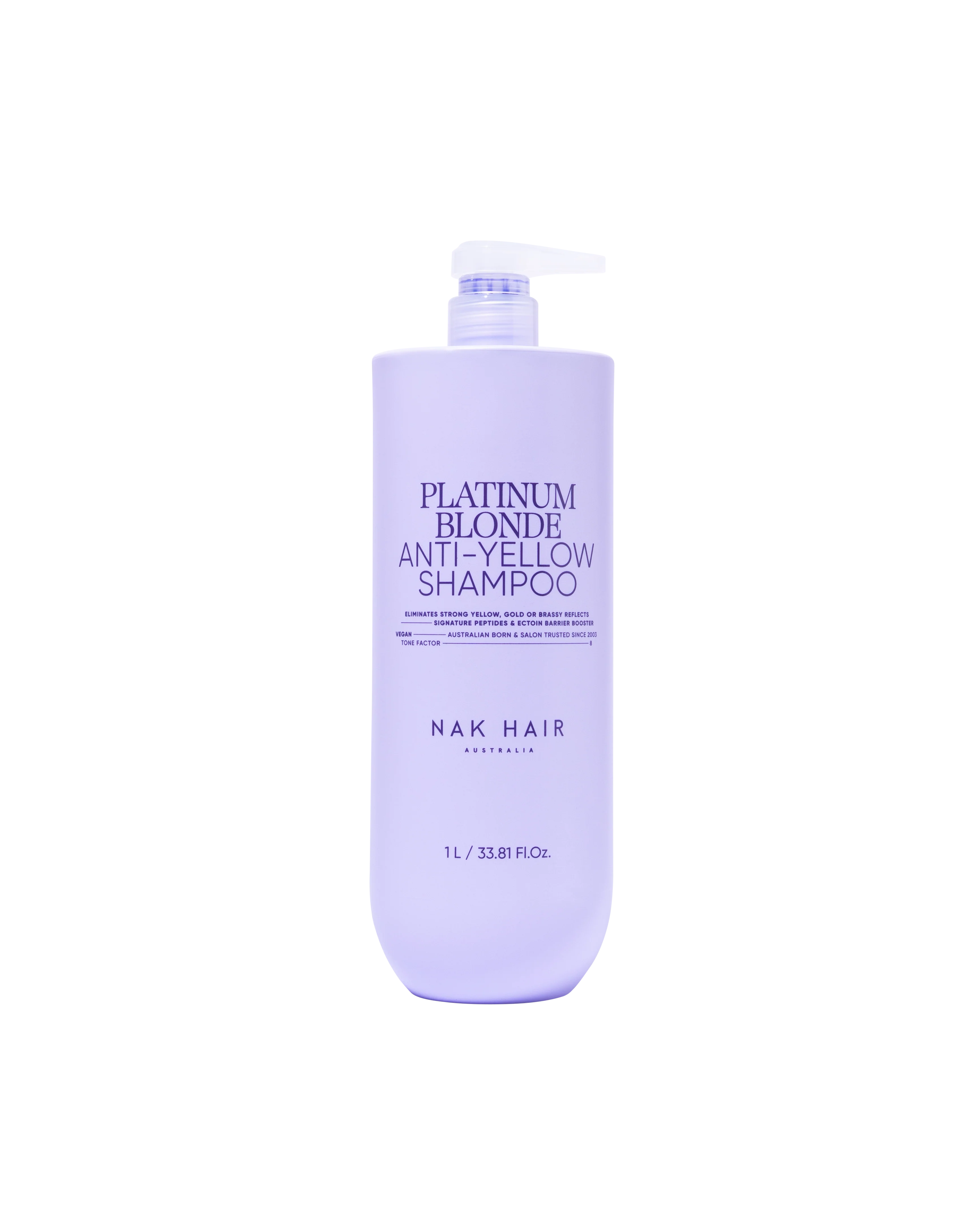 NAK Platinum Blonde Anti-Yellow Shampoo 1 Litre