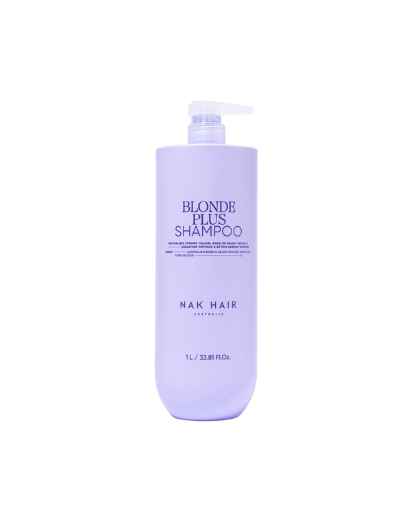 NAK Signature Blonde Plus Shampoo & Blonde Conditioner 1L pack 📣