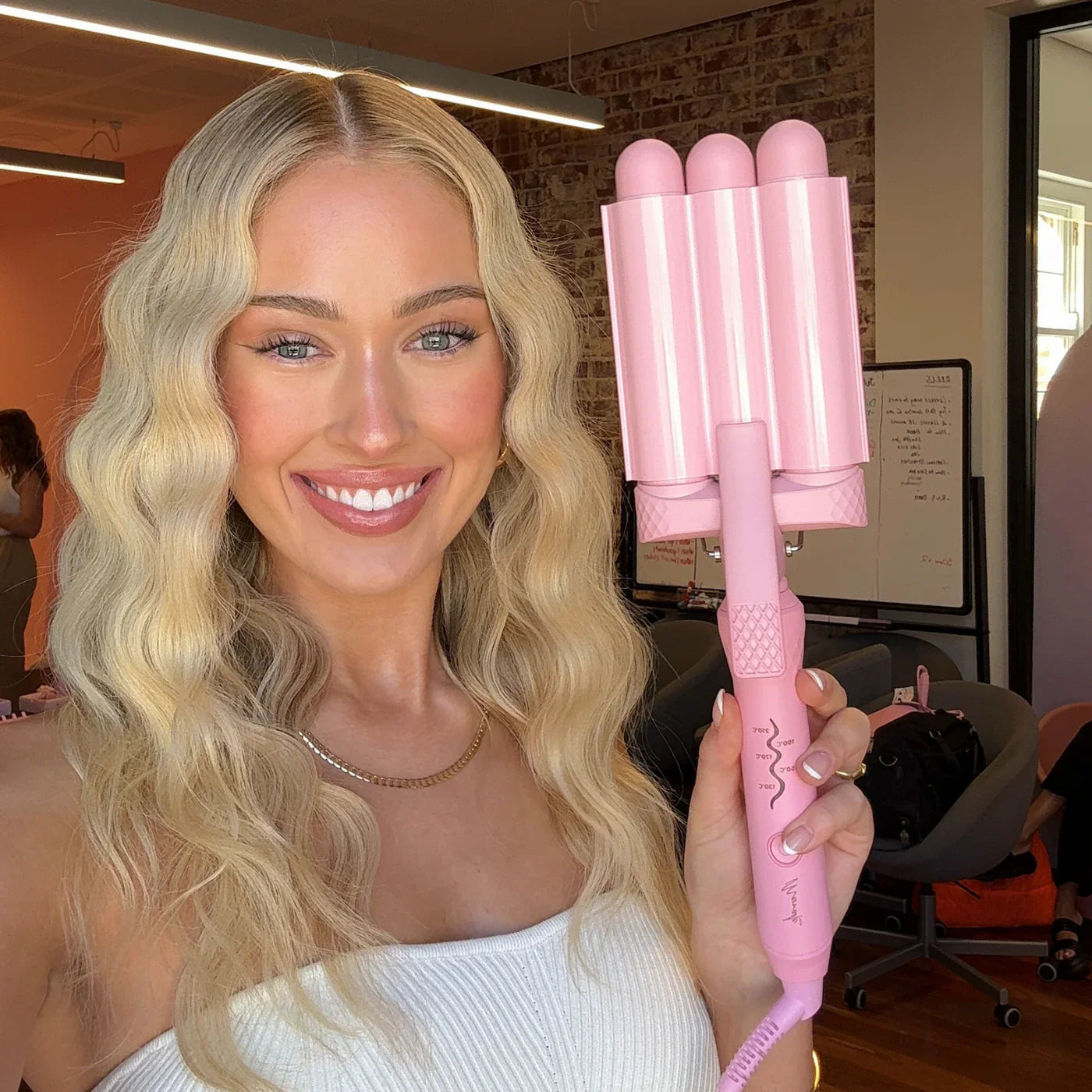 Mermade pro mini hair waver - 25mm pink