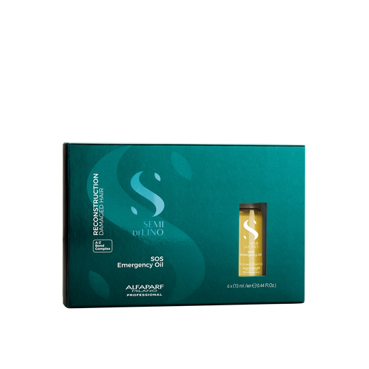 Alfaparf Milano Semi Di Lino Reconstruction SOS Emergency Oil 6 by 13ml
