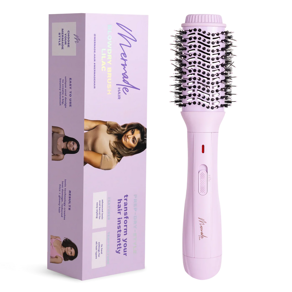 Mermade blowdry brush -Baby Lilac